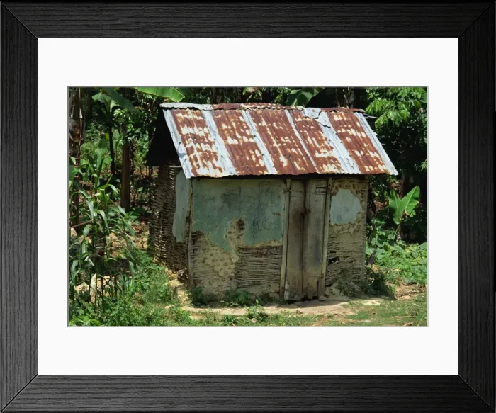 Framed Print : Typical rural shack of plaster Framed Print : Typical rural shack of plaster