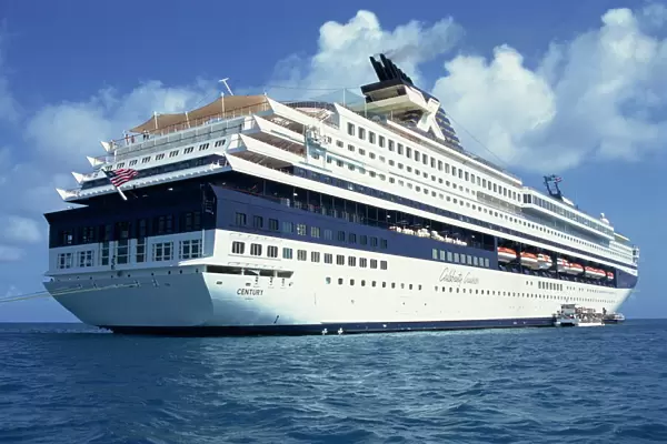 Celebrity Cruises Liner ship in the Caribbean