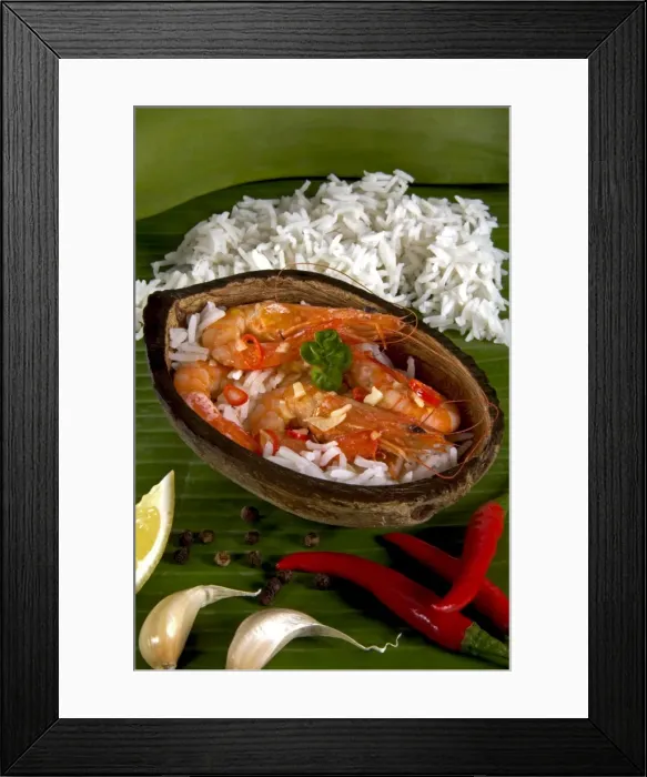 Framed Print : Camarones al ajillo Framed Print : Camarones al ajillo
