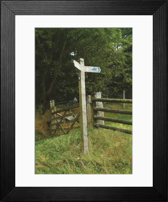 Framed Print : Bridleway sign Framed Print : Bridleway sign