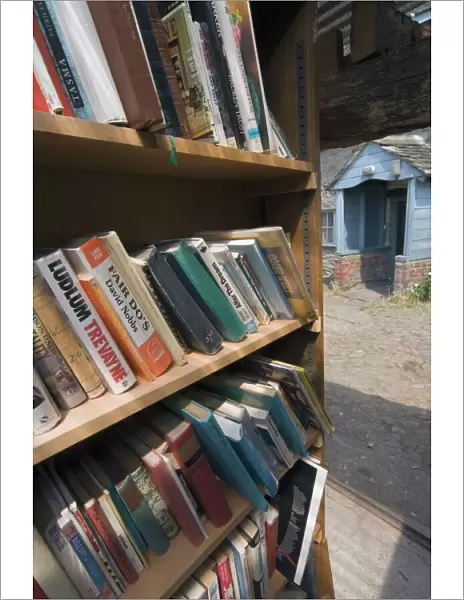 Bookstall in grounds of Hay on Wye castle