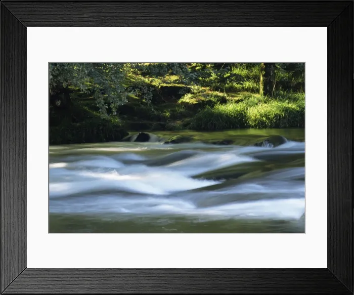 Framed Print : Fast flowing river over rocks in Snowdonia Framed Print : Fast flowing river over rocks in Snowdonia