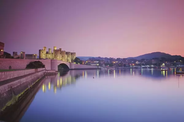 Conwy Castle at sunset