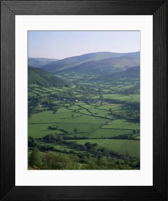 Framed Print : Fields in the valleys Framed Print : Fields in the valleys
