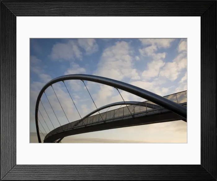 Framed Print : The new Celtic Gateway Bridge for pedestrians and cyclists Framed Print : The new Celtic Gateway Bridge for pedestrians and cyclists