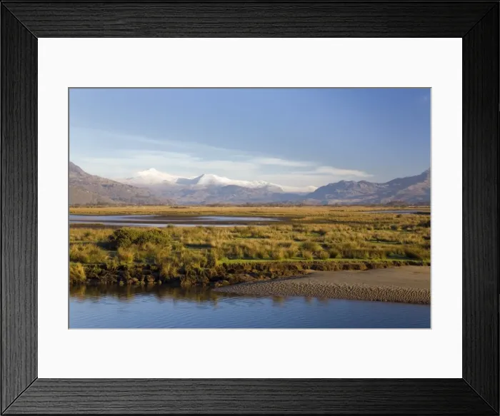 Framed Print : Afon Glaslyn River and Glaslyn Marshes Framed Print : Afon Glaslyn River and Glaslyn Marshes