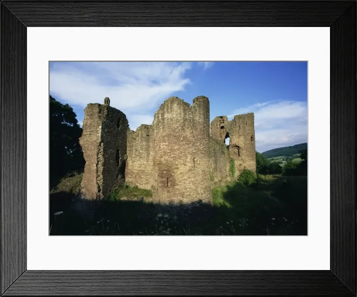 Framed Print : Grosmont, ruined 13th century castle Framed Print : Grosmont, ruined 13th century castle