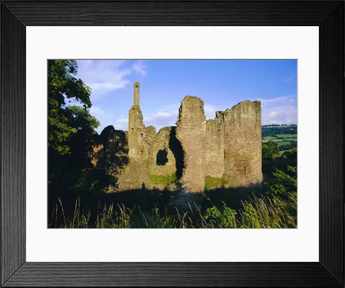Framed Print : Ruined 13th century castle