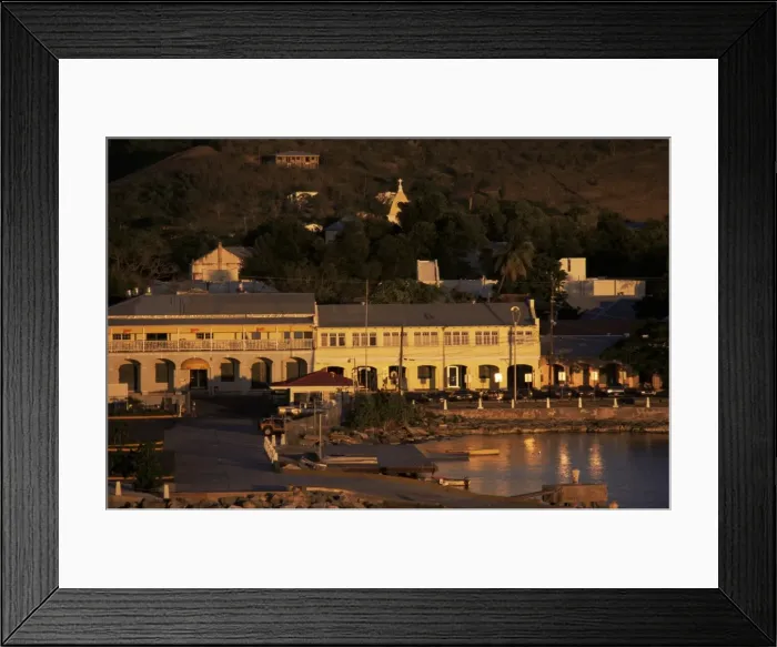 Framed Print : Harbourfront at sunset, St Framed Print : Harbourfront at sunset, St
