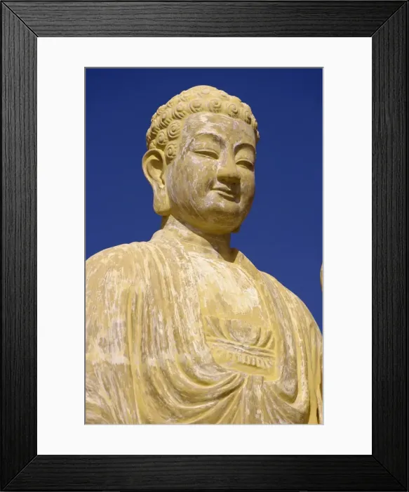 Framed Print : Close-up of the statue of the Buddha at Nhu Lai Temple Framed Print : Close-up of the statue of the Buddha at Nhu Lai Temple