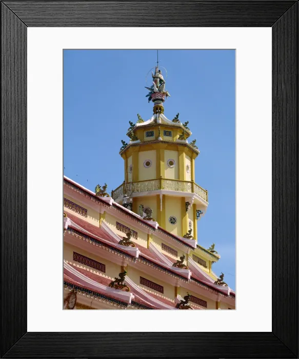 Framed Print : Cao Dai Prayer Hall Framed Print : Cao Dai Prayer Hall