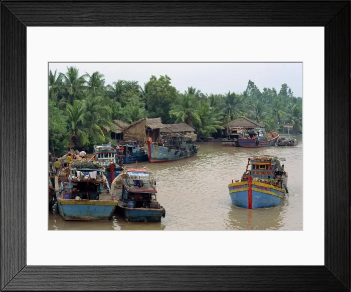 Framed Print : The Mekong Delta River Mouth Framed Print : The Mekong Delta River Mouth