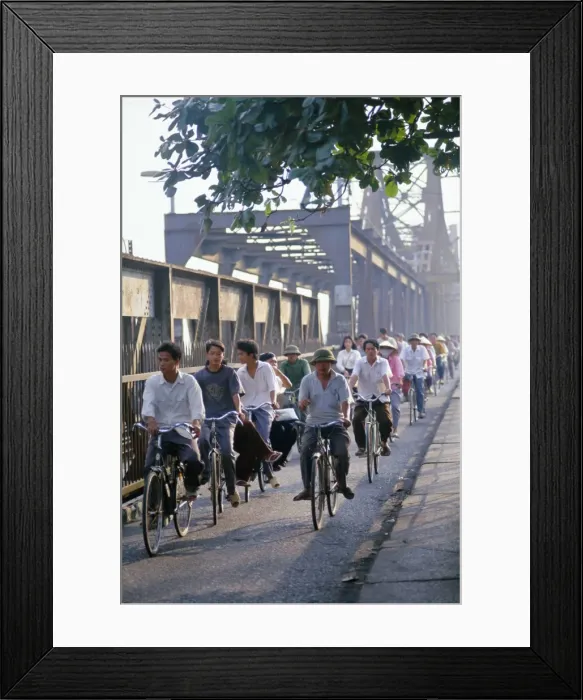 Framed Print : Cyclists, Vietnam Framed Print : Cyclists, Vietnam