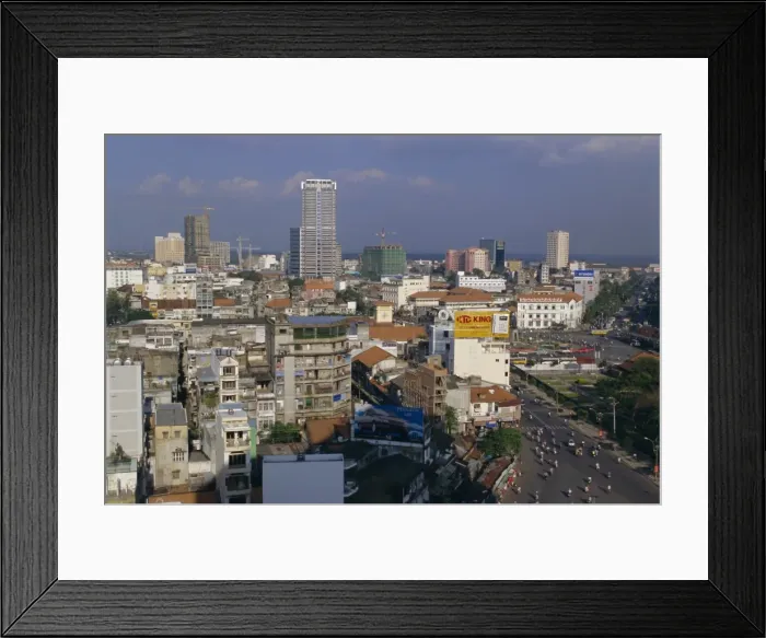 Framed Print : City view, Ho Chi Minh City (Saigon)
