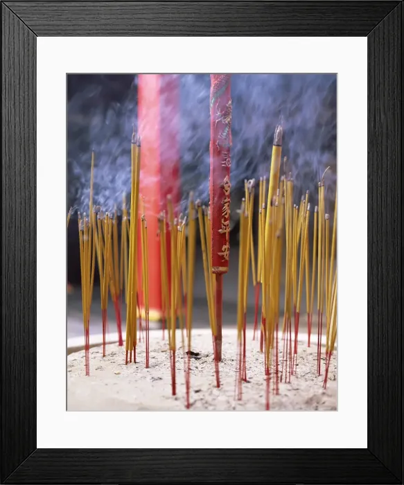 Framed Print : Incense sticks burning Framed Print : Incense sticks burning