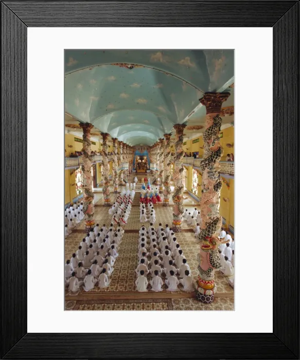 Framed Print : Cao Dai Mid-day Mass Framed Print : Cao Dai Mid-day Mass