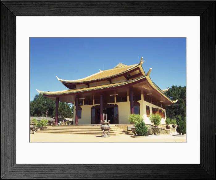 Framed Print : Exterior of the Thien Vien Truc Lam Buddhist Temple at Dalat Framed Print : Exterior of the Thien Vien Truc Lam Buddhist Temple at Dalat