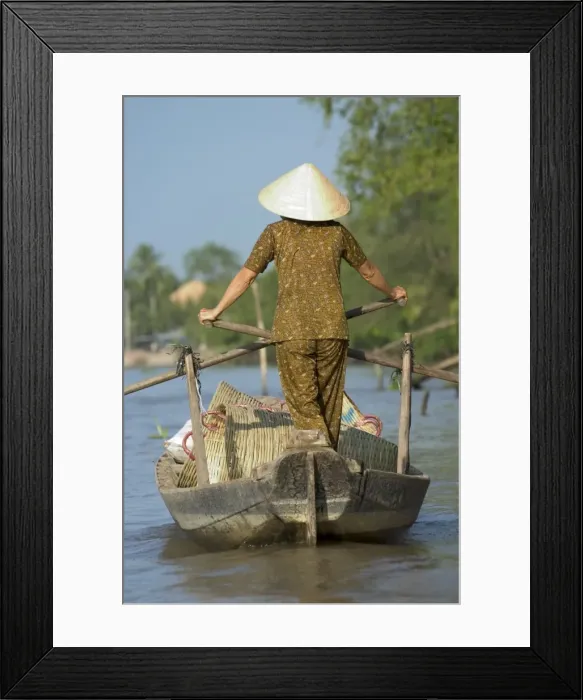 Framed Print : Boat on the Mekong Delta Framed Print : Boat on the Mekong Delta