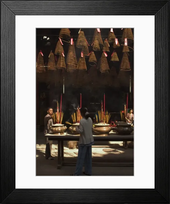 Framed Print : Incense coil burners Framed Print : Incense coil burners