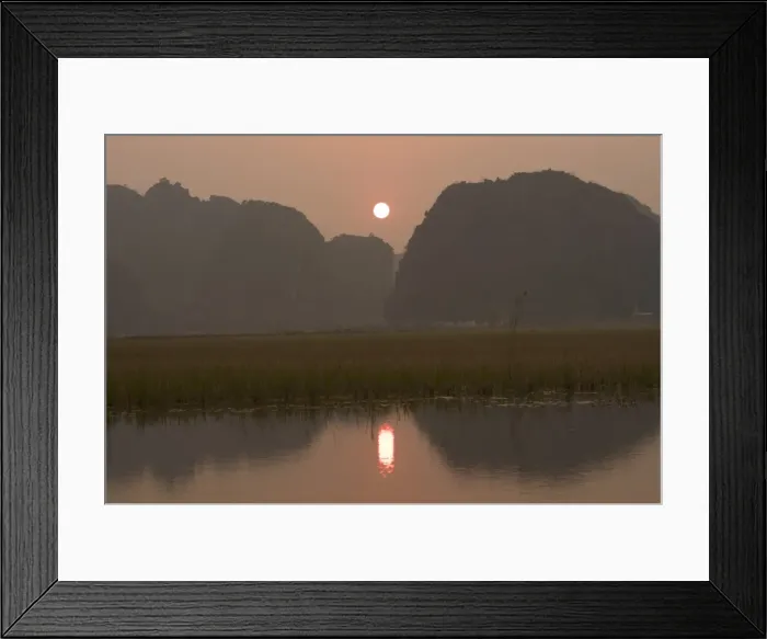 Framed Print : Sunset, limestone mountain scenery Framed Print : Sunset, limestone mountain scenery