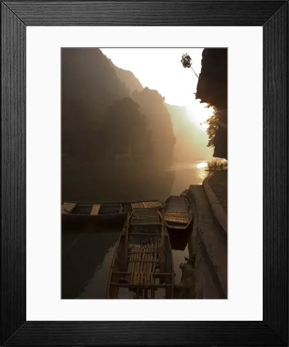 Framed Print : Boats at sunrise Framed Print : Boats at sunrise