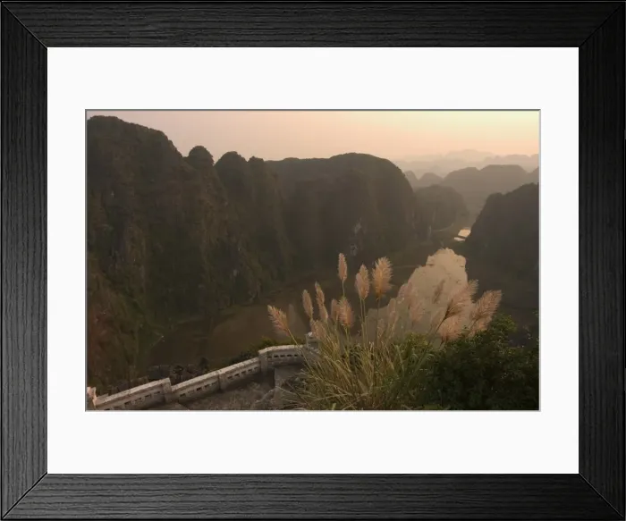 Framed Print : Sunset, hill top view Framed Print : Sunset, hill top view