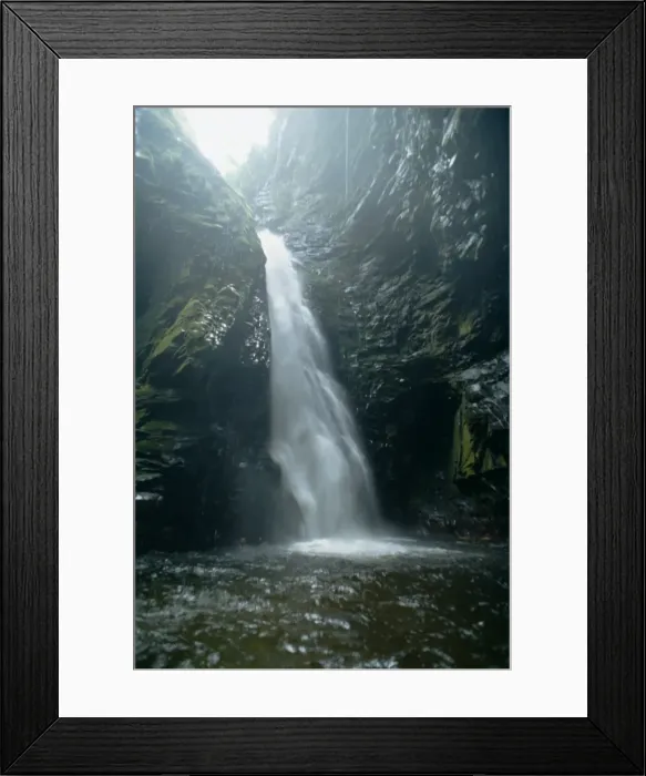 Framed Print : Waterfall near the Indian village of Kavak Framed Print : Waterfall near the Indian village of Kavak
