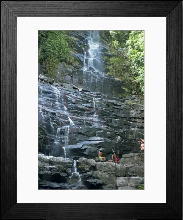 Framed Print : Water cascading down rocks at Kavak Framed Print : Water cascading down rocks at Kavak