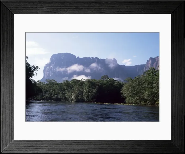 Framed Print : Rio Carrao and Auyun Tepuy Framed Print : Rio Carrao and Auyun Tepuy
