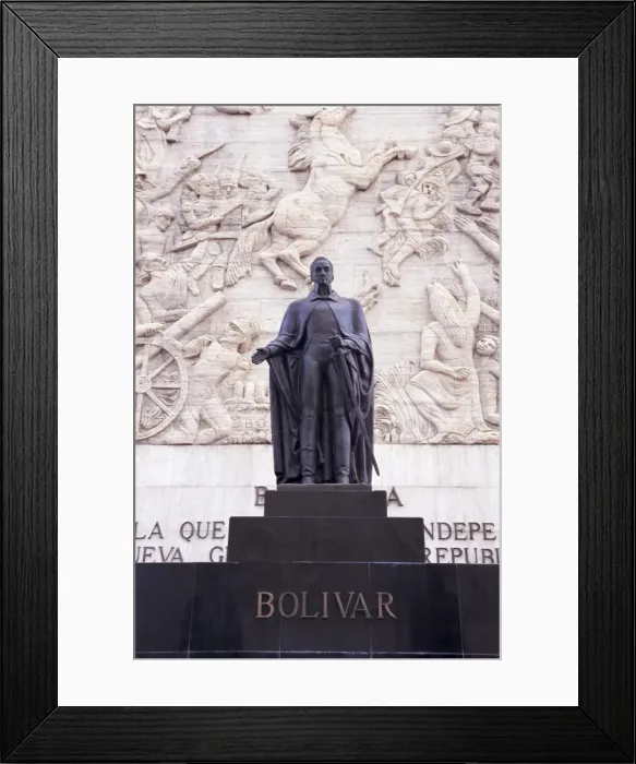 Framed Print : Statue of Simon Bolivar Framed Print : Statue of Simon Bolivar