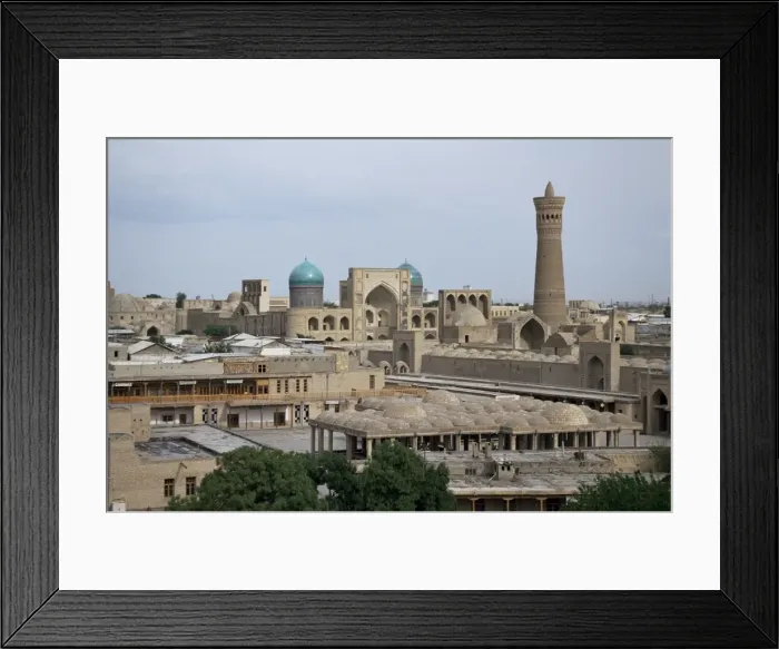 Framed Print : View of Kalyan minaret and Mir-i-Arab madrasa Framed Print : View of Kalyan minaret and Mir-i-Arab madrasa