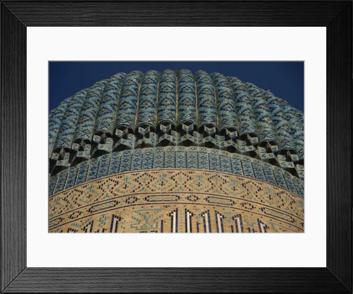 Framed Print : Detail of dome of the Gur-Emir Mausoleum