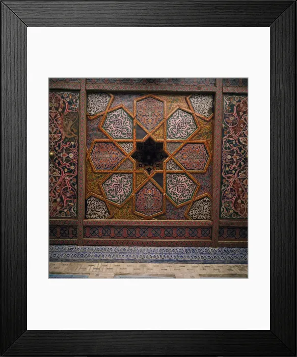 Framed Print : Painted wooden ceiling, Tash-Khaili Palace, Khiva, Uzbekistan, C Framed Print : Painted wooden ceiling, Tash-Khaili Palace, Khiva, Uzbekistan, C