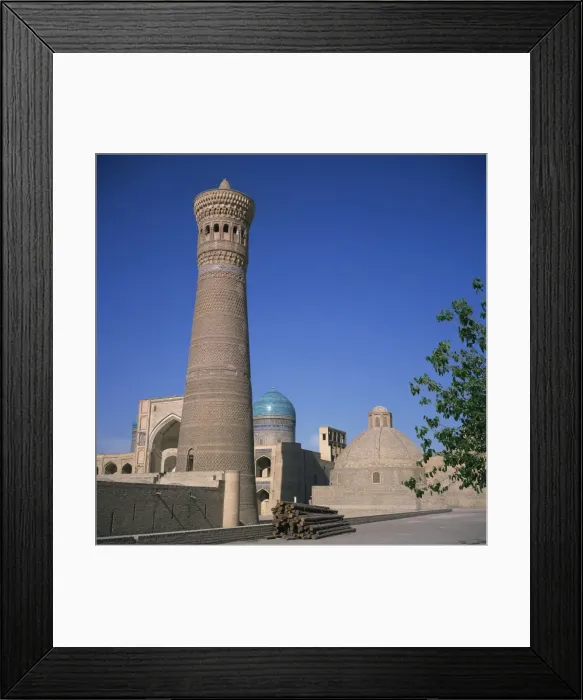 Framed Print : The Tower of Death or Kalyan minaret dating from 1127 Framed Print : The Tower of Death or Kalyan minaret dating from 1127