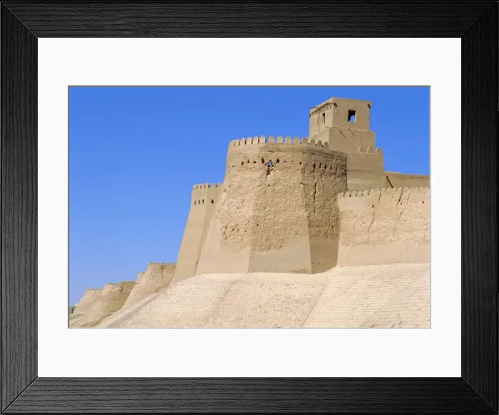 Framed Print : Khiva, old city walls by West Gate Framed Print : Khiva, old city walls by West Gate