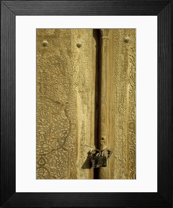 Framed Print : Detail of the gate of the Kunya Ark Framed Print : Detail of the gate of the Kunya Ark
