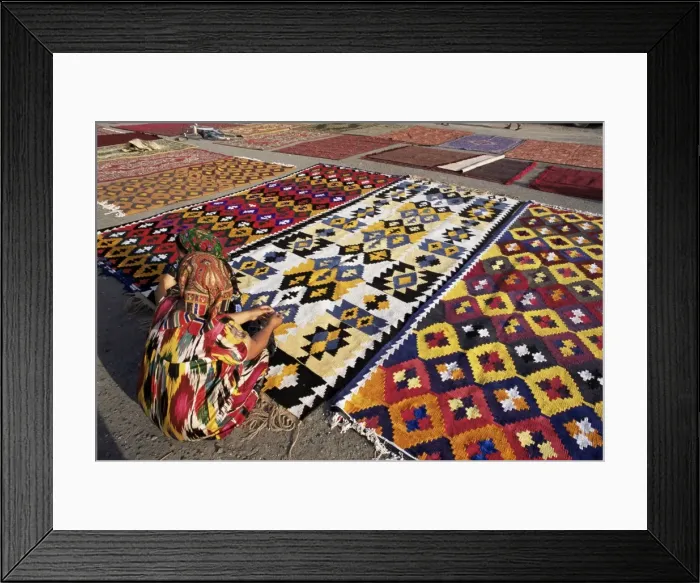 Framed Print : Carpet market Framed Print : Carpet market
