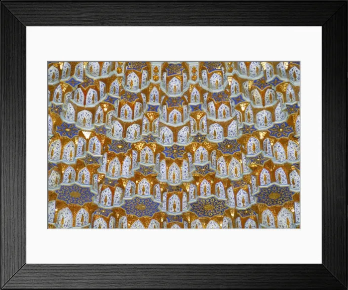 Framed Print : Detail, Tilla Kari mosque Framed Print : Detail, Tilla Kari mosque