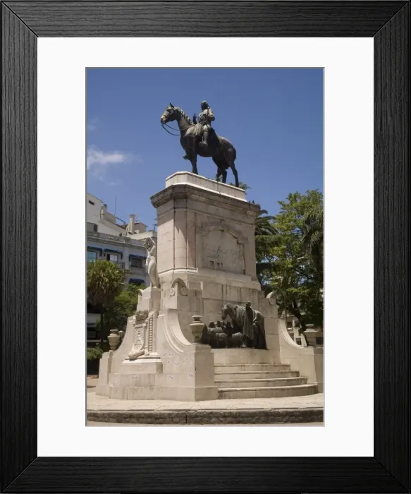 Framed Print : Plaza Zabala Framed Print : Plaza Zabala