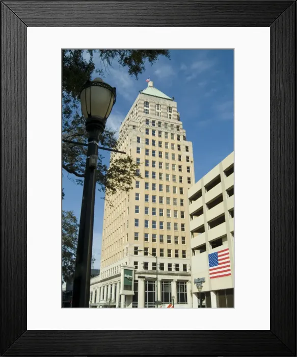 Framed Print : Downtown, Mobile Framed Print : Downtown, Mobile