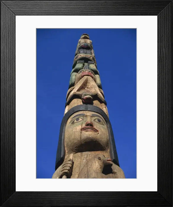 Framed Print : Inside Passage four-story totem pole Framed Print : Inside Passage four-story totem pole