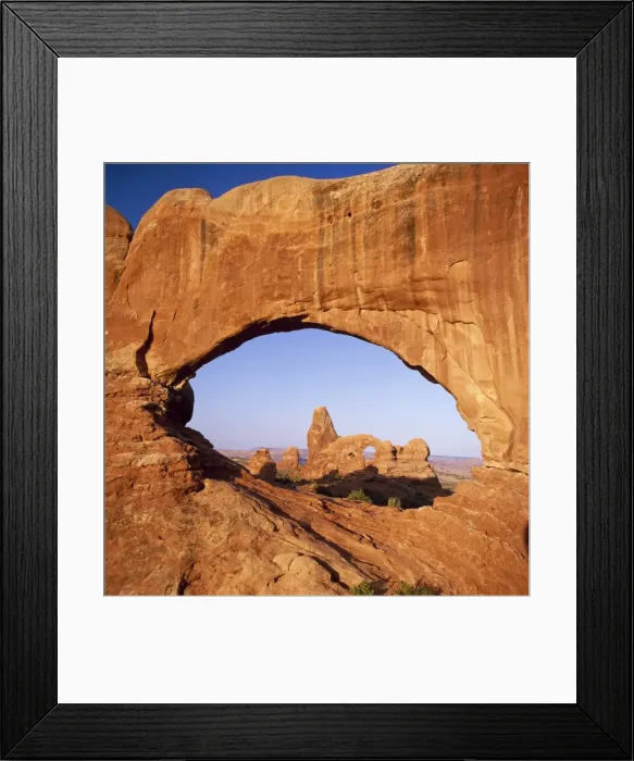 Framed Print : Rock formations caused by erosion