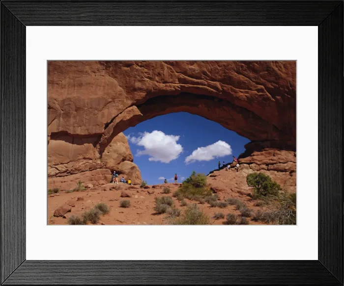 Framed Print : Tourists at North Window Framed Print : Tourists at North Window
