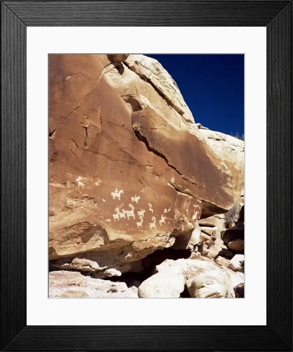 Framed Print : Petroglyphs Framed Print : Petroglyphs