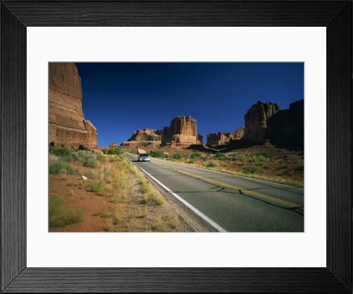 Framed Print : Roadside view of Courthouse Towers Framed Print : Roadside view of Courthouse Towers