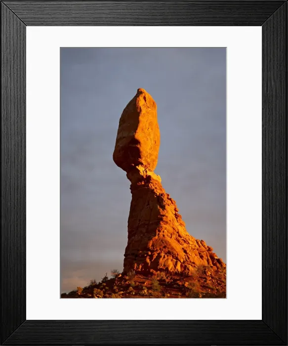 Framed Print : Balanced Rock at sunset Framed Print : Balanced Rock at sunset