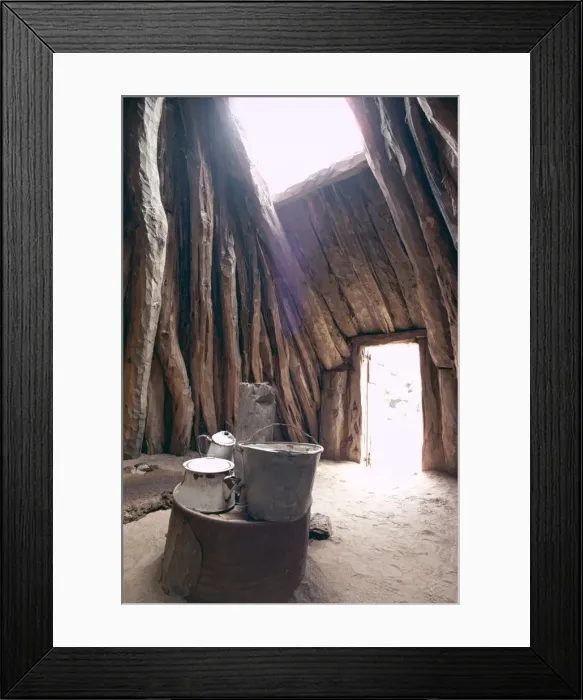 Framed Print : Smoke hole and doorway in Navaho Framed Print : Smoke hole and doorway in Navaho