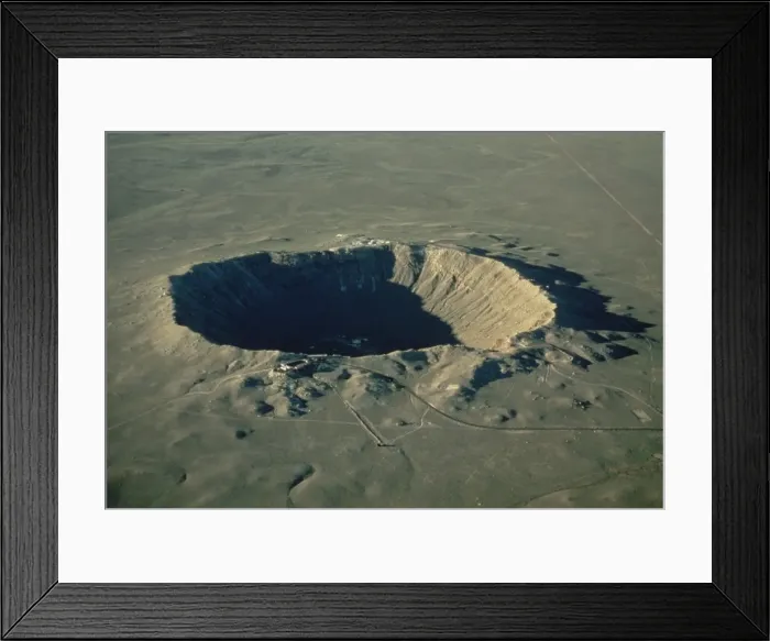 Framed Print : Meteor crater Framed Print : Meteor crater