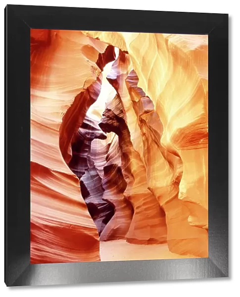 Coloured rock in waves formation in Upper Antelope Canyon