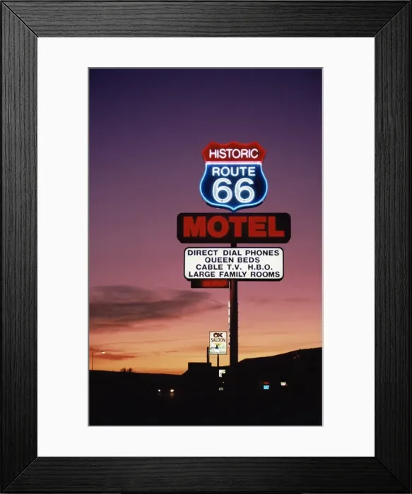 Framed Print : Motel sign Framed Print : Motel sign
